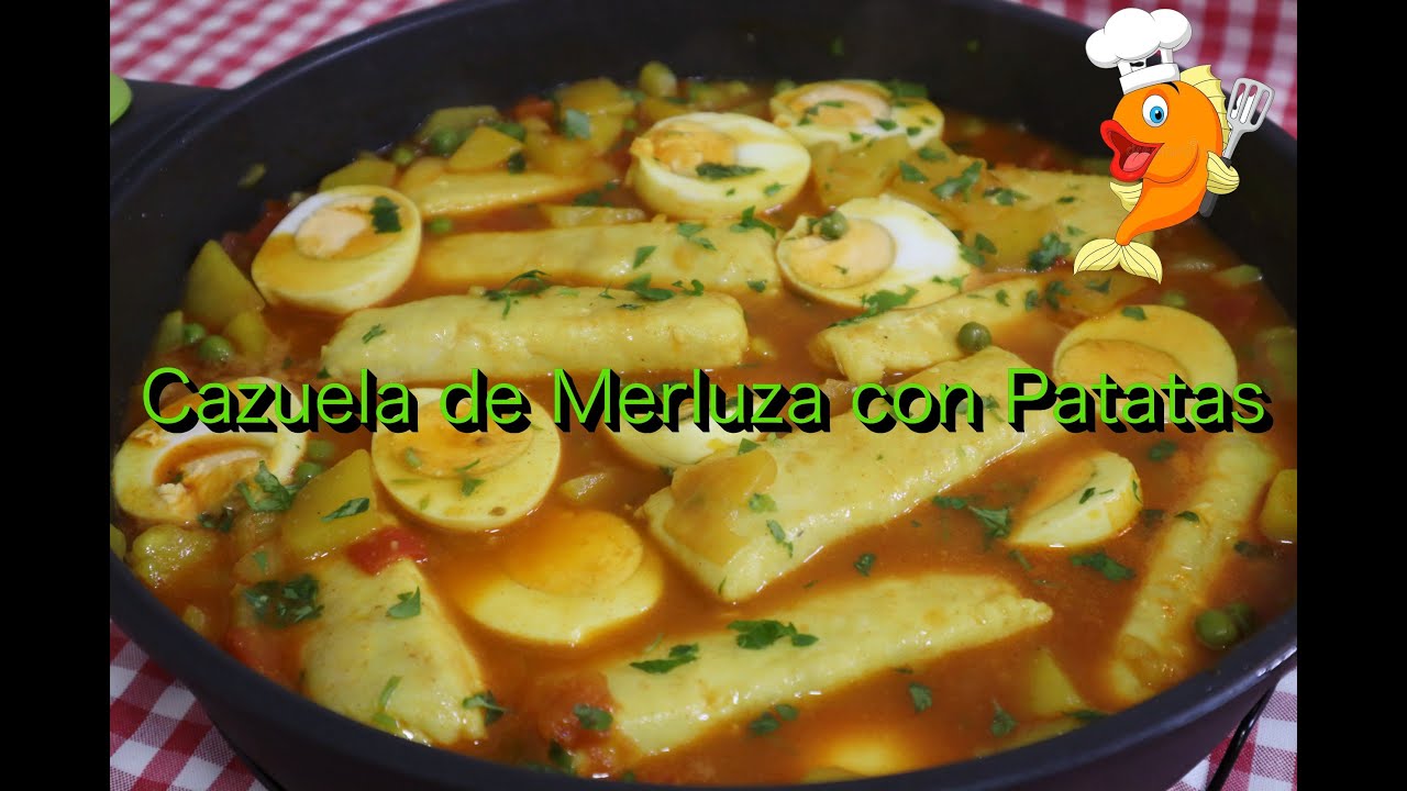 cazuela de merluza con patatas