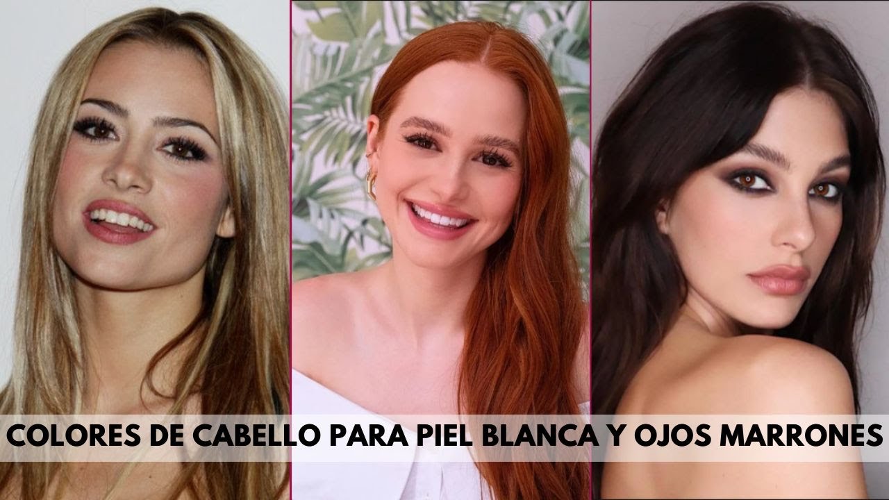 color de pelo para ojos marrones