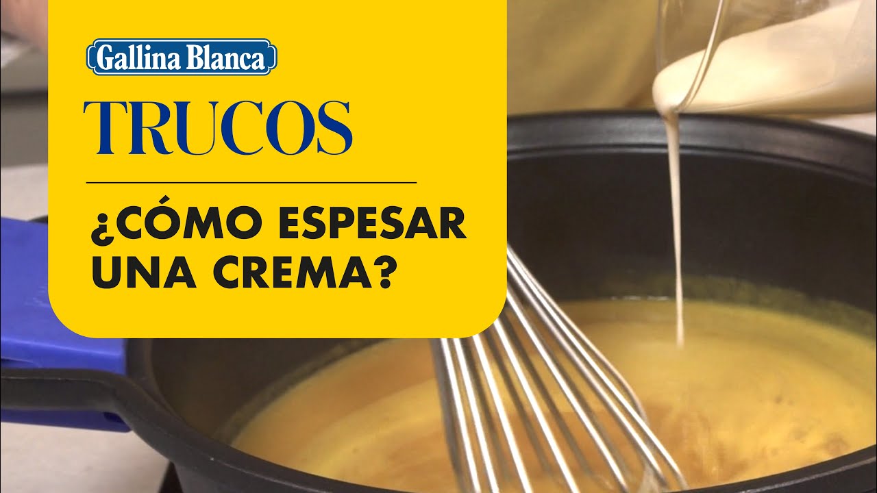 como espesar una crema