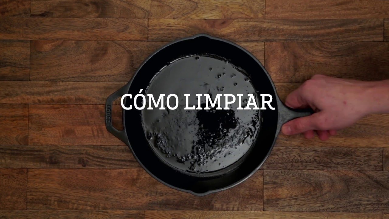 como limpiar una plancha de cocina de hierro fundido