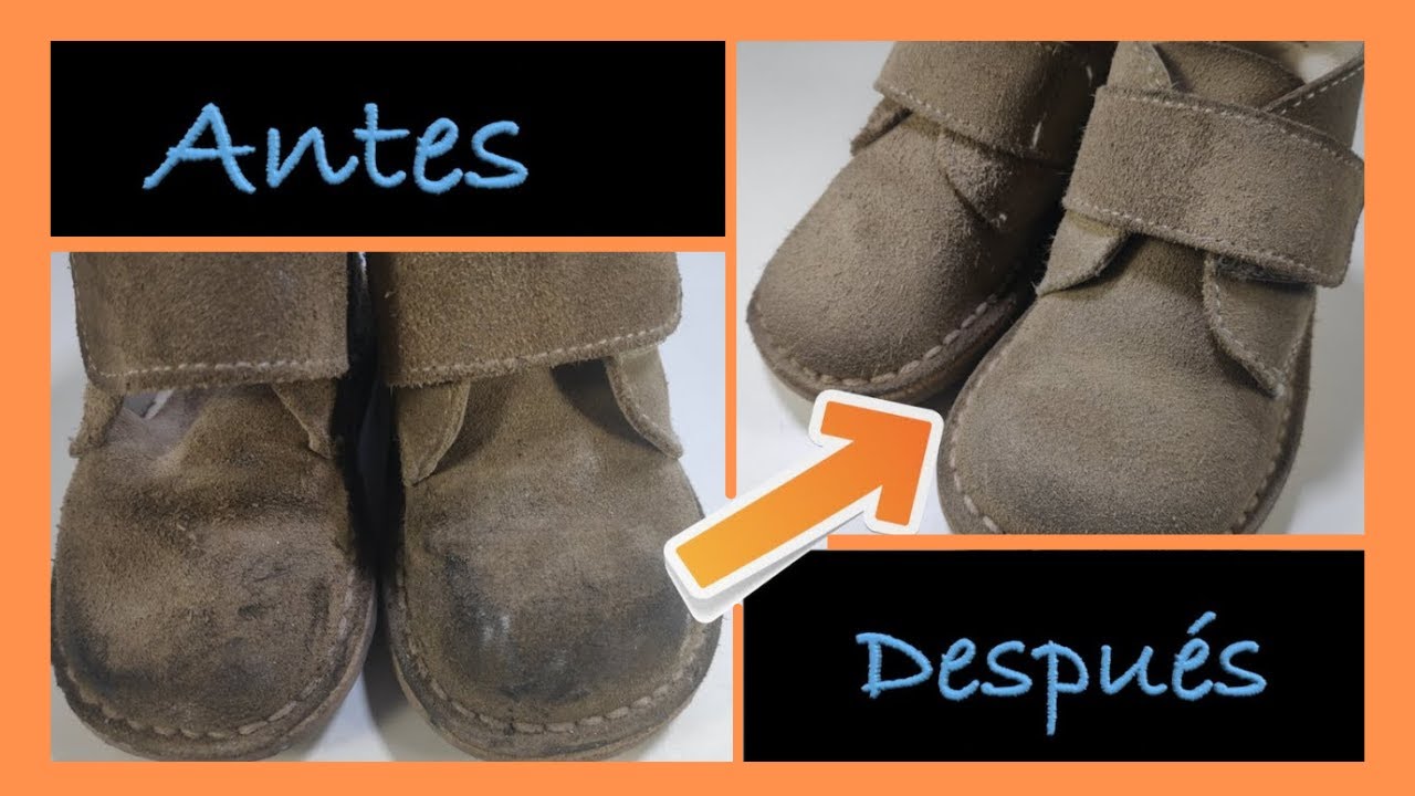 como limpiar zapatos de serraje