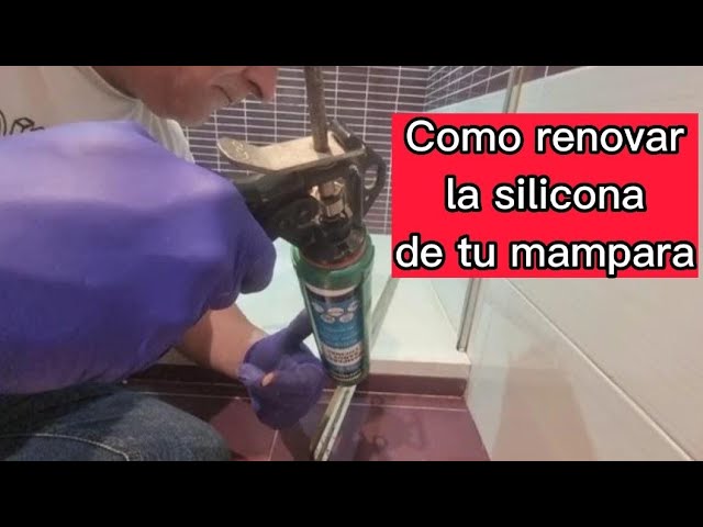 como quitar el moho de la silicona de la mampara