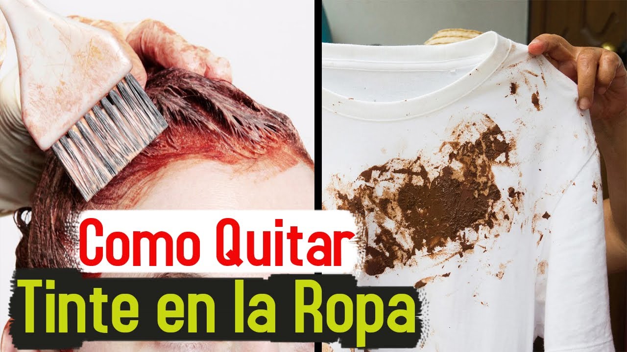como quitar una mancha de tinte en la ropa