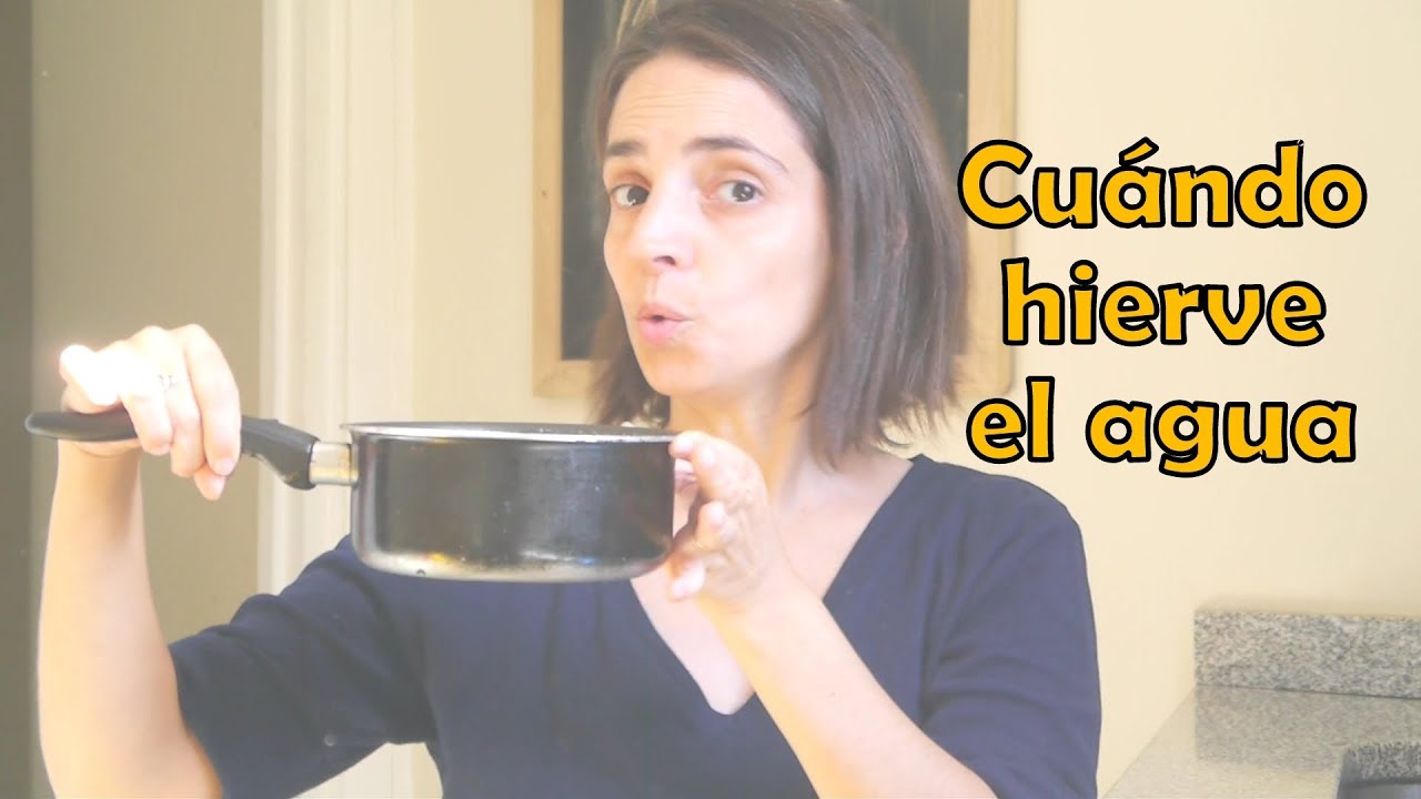 como saber si esta hirviendo el agua