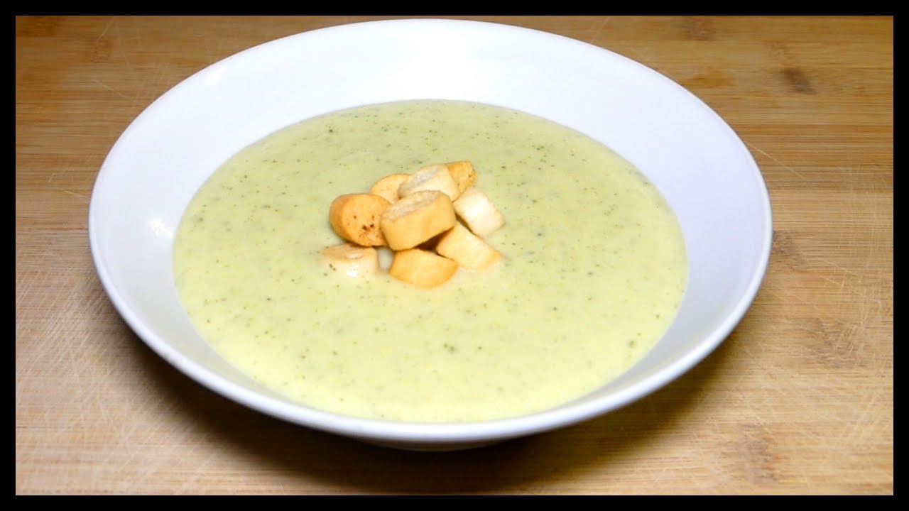 crema de calabacin con nata y quesitos