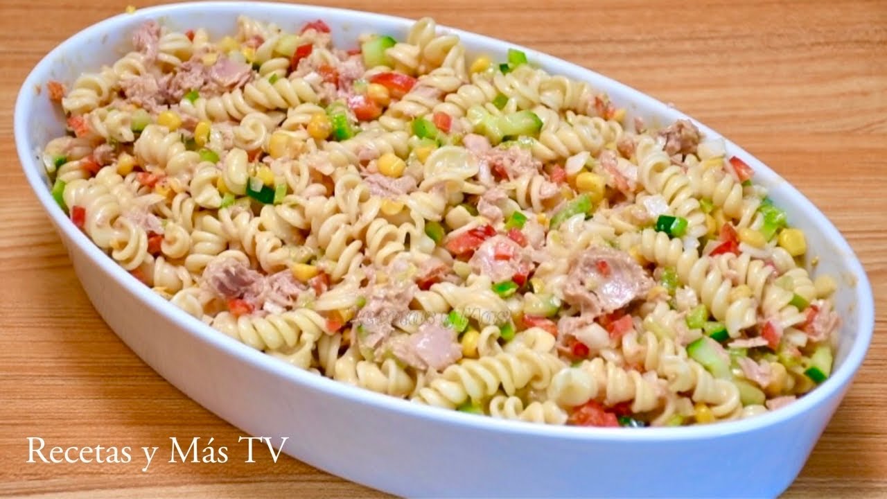 ensalada de pasta atun y mayonesa