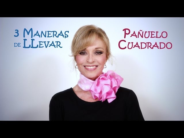 formas de ponerse un pañuelo cuadrado