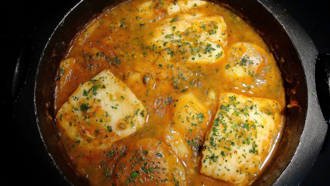 guiso con bacalao congelado