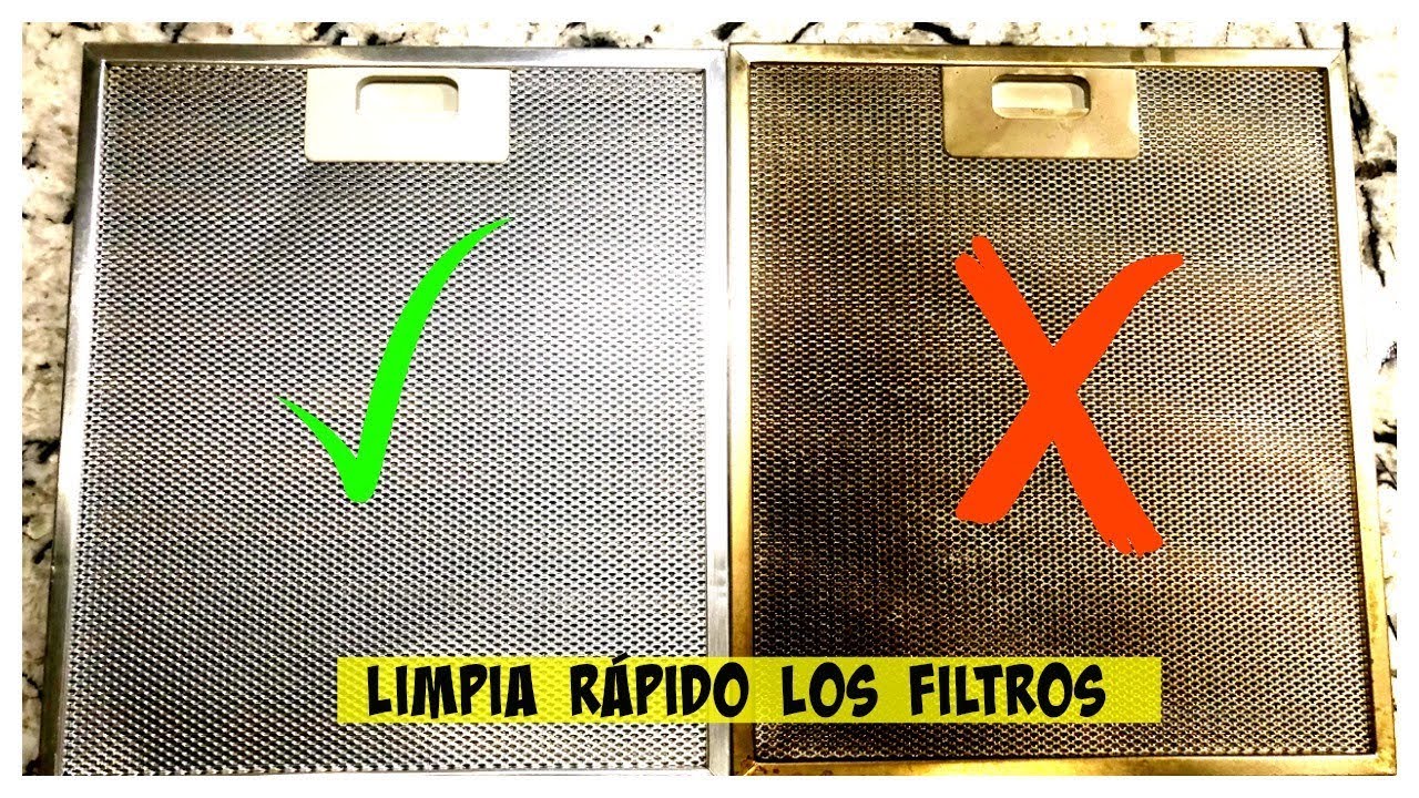 limpiar filtros campana muy sucios