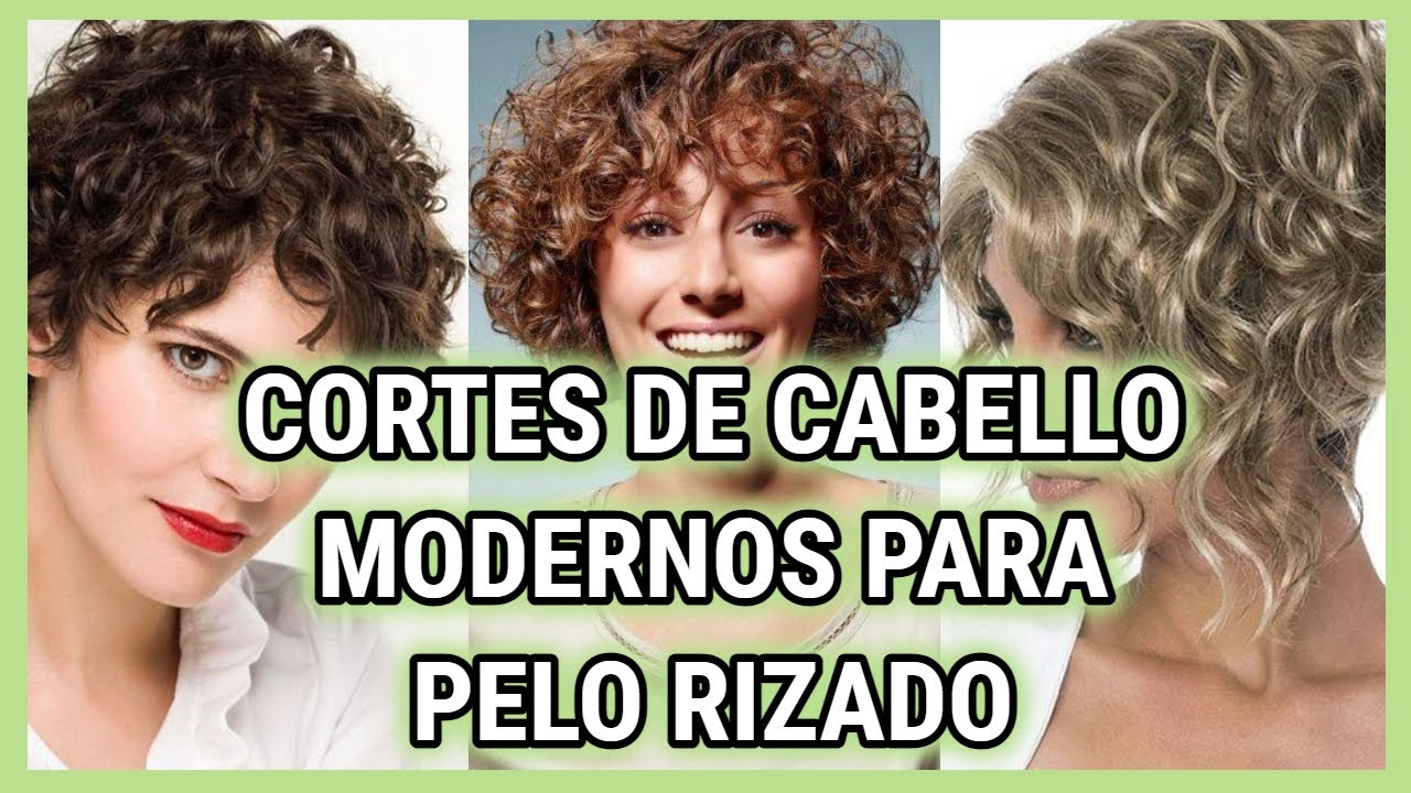 melena corta pelo rizado