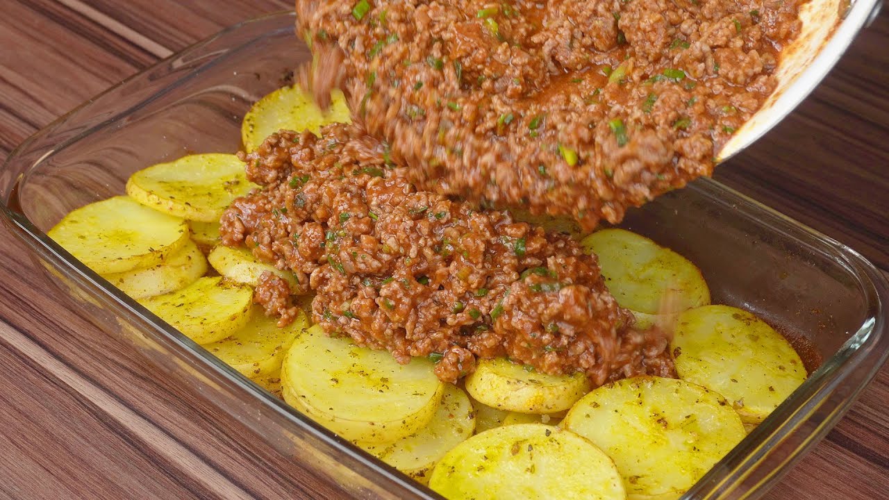 papas con carne picada al horno
