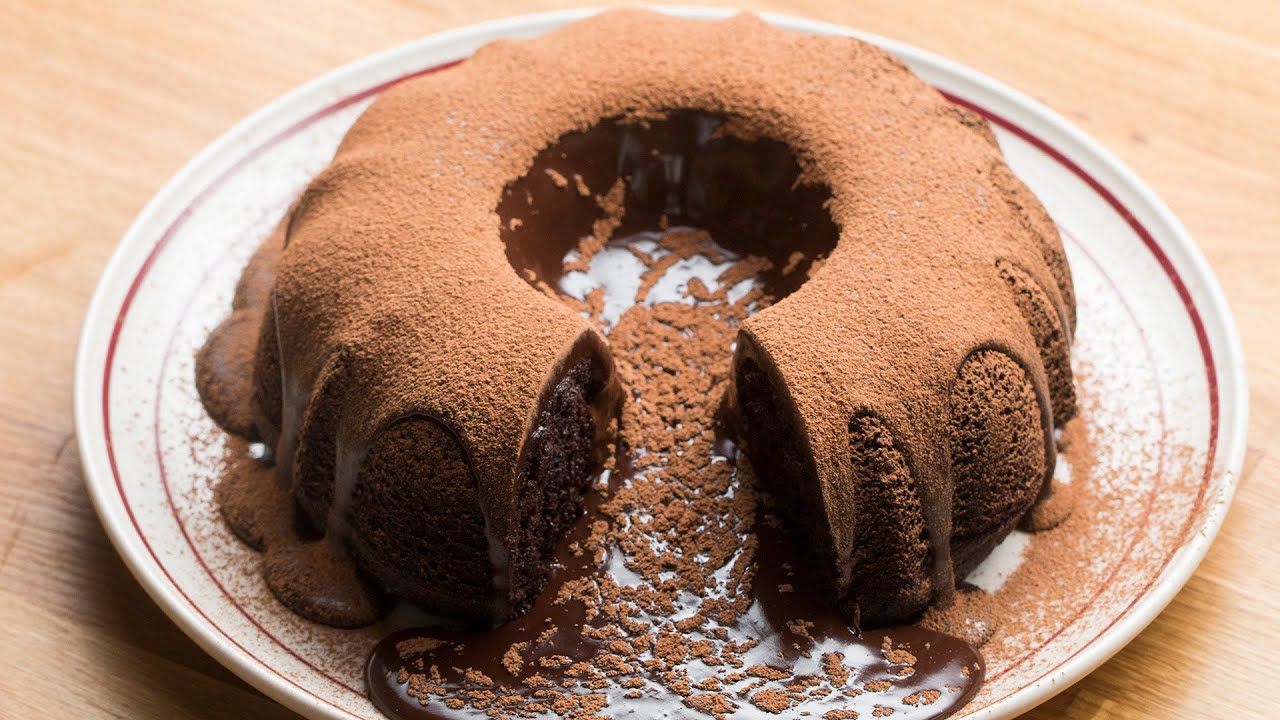 pastel de chocolate fundido