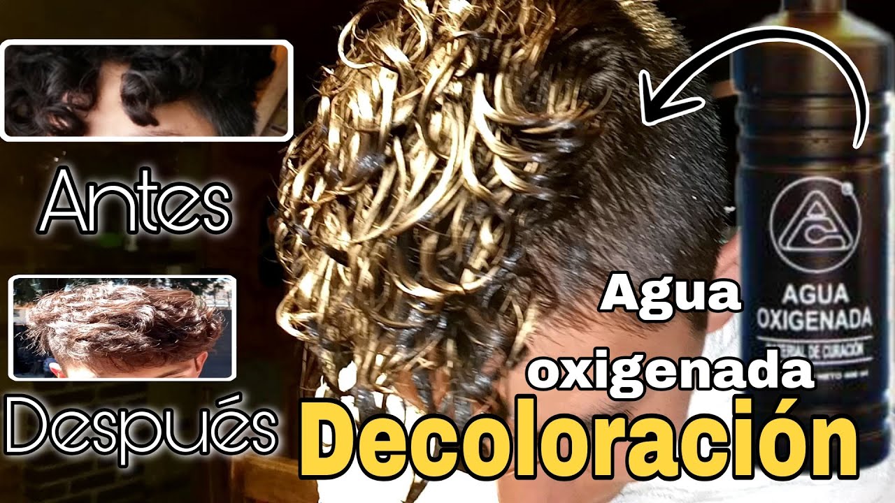 pelo con agua oxigenada