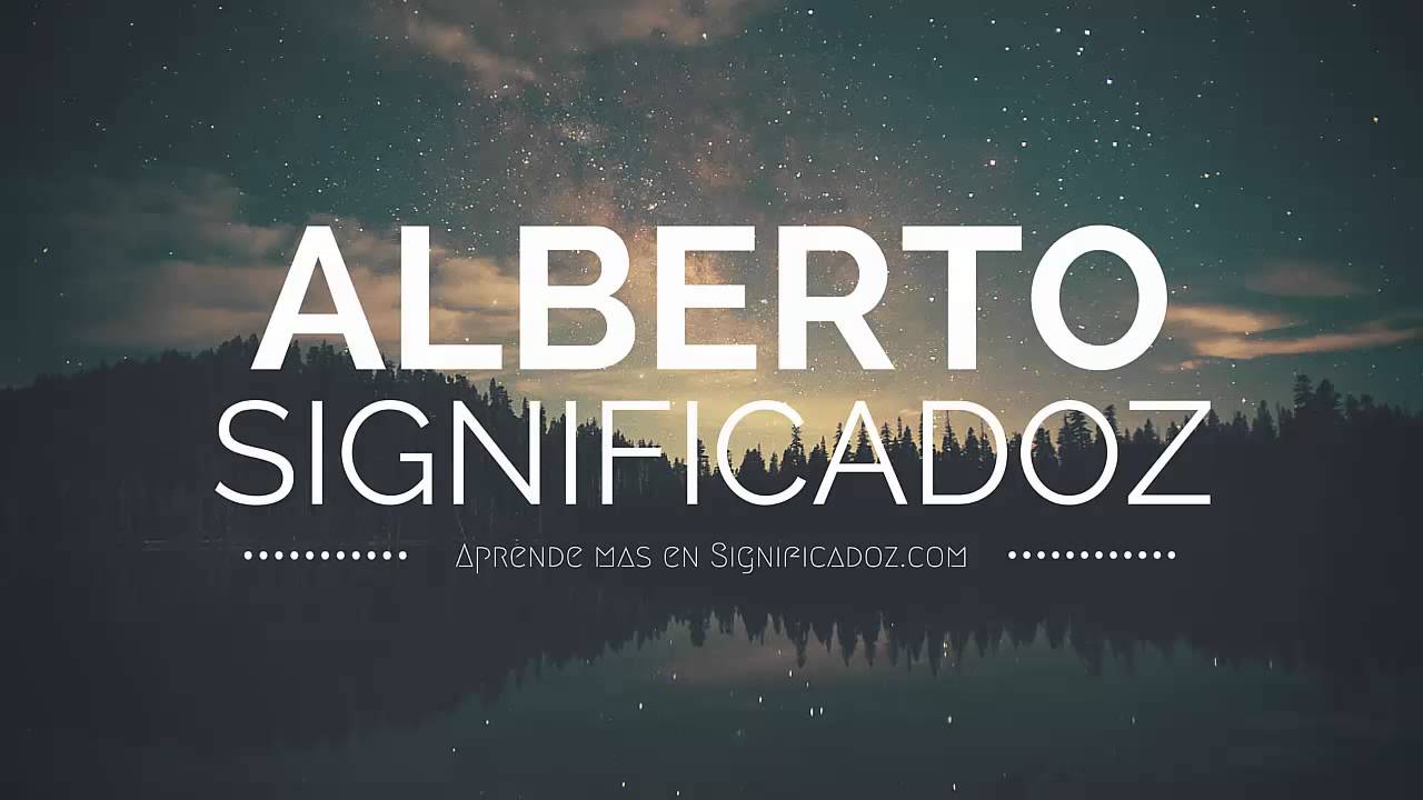 que significa alberto