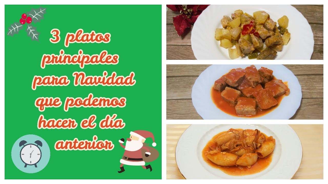 recetas de navidad para preparar el día anterior