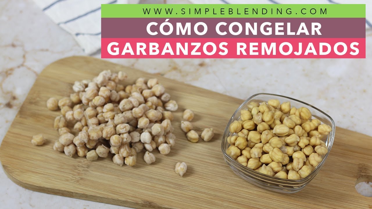 se pueden congelar los garbanzos remojados