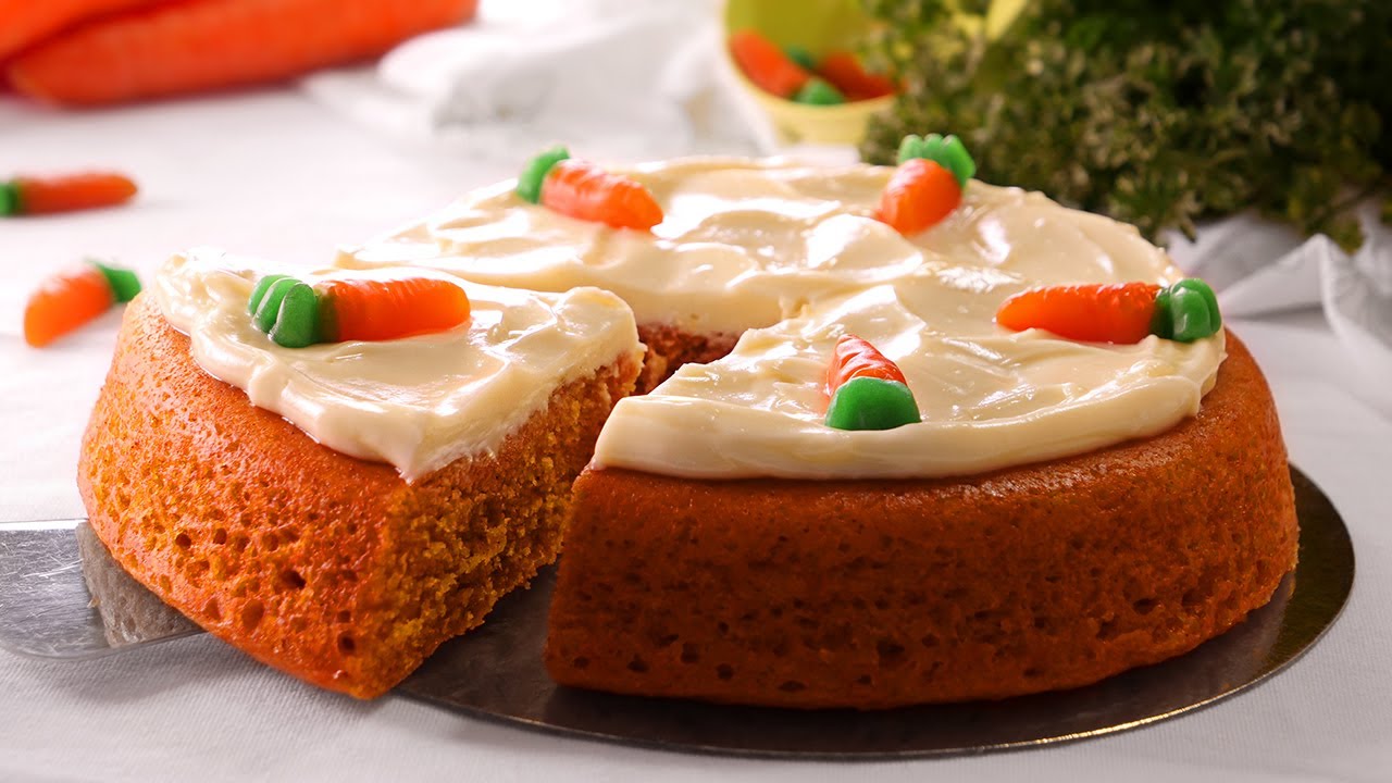 tarta de zanahoria en 10 minutos sin horno