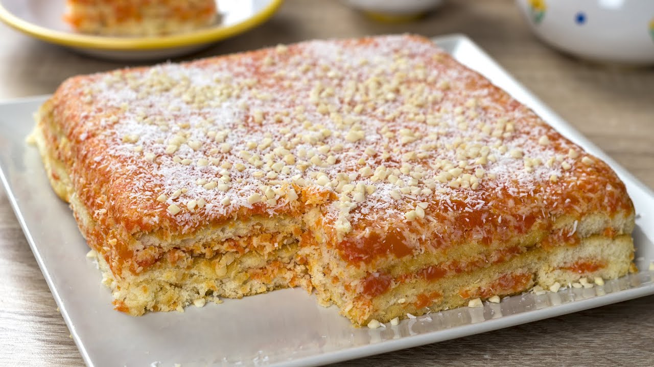 tarta de zanahoria y coco y bollos suizos