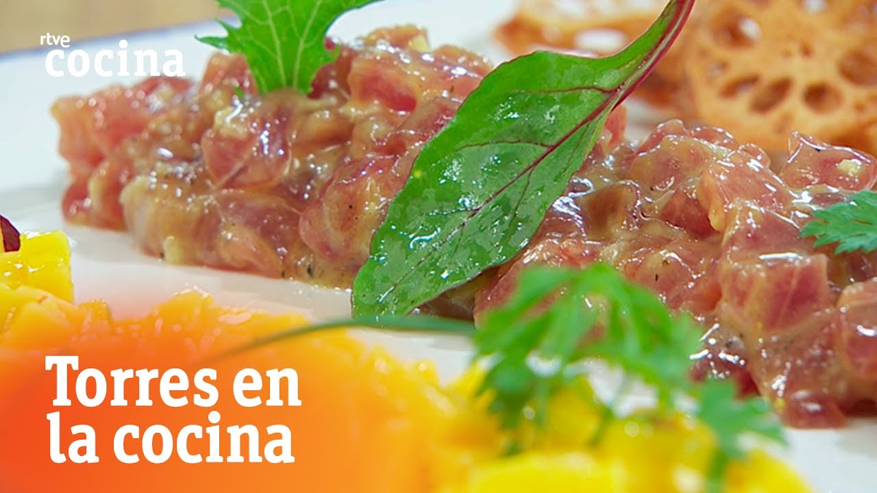 tartar de atún con mango hermanos torres