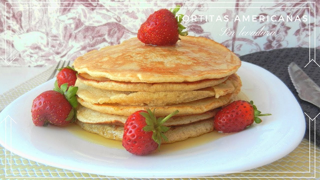tortitas americanas sin levadura