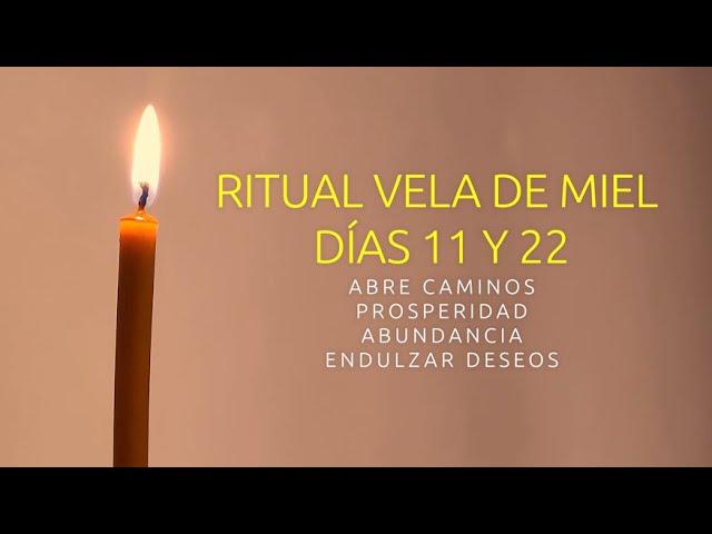 velas miel significado