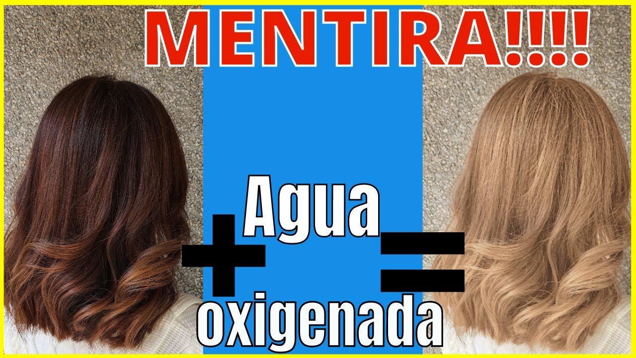 agua oxigenada en el pelo antes y despues