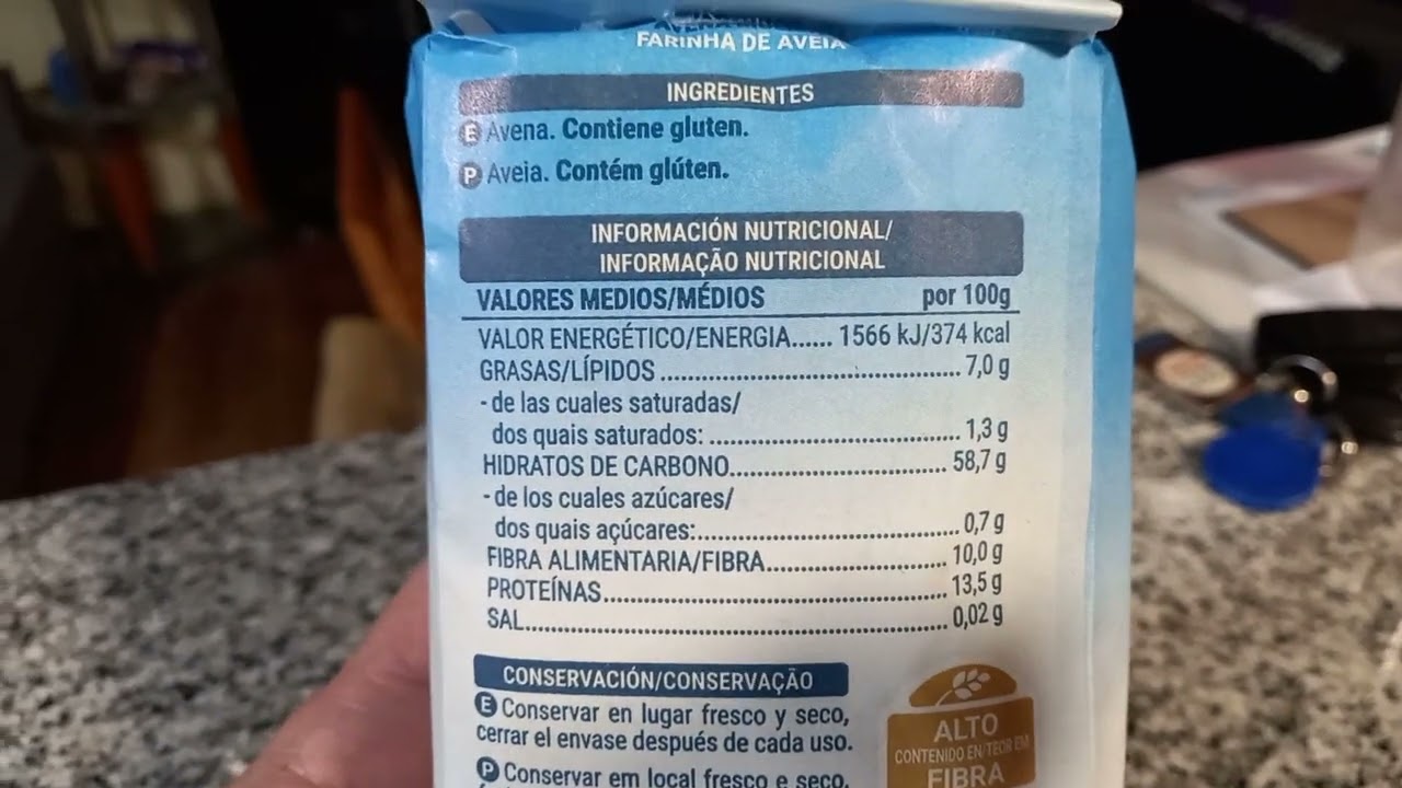avena molida mercadona