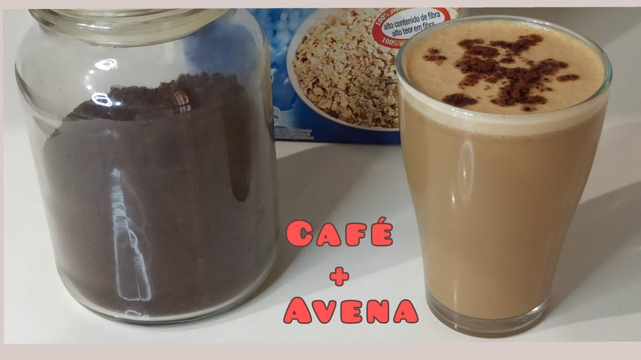 cafe con leche de avena calorias
