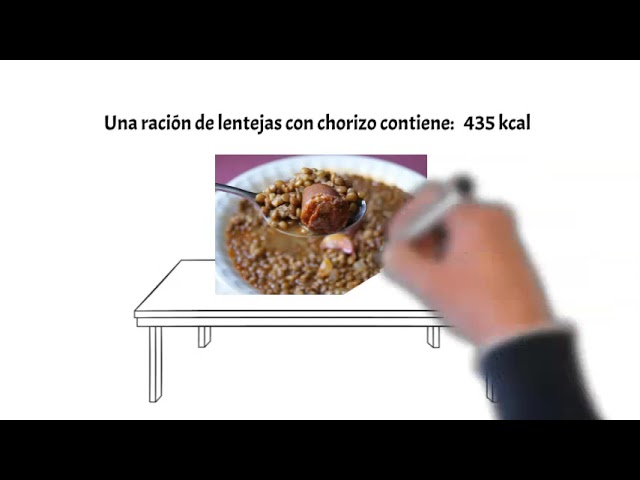 calorías plato lentejas con chorizo
