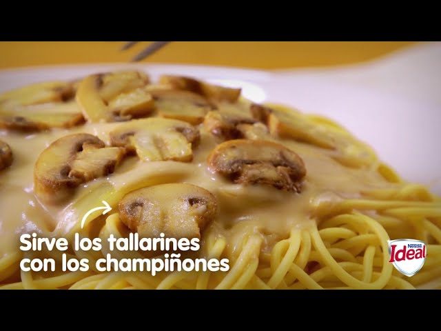 champiñon en salsa blanca