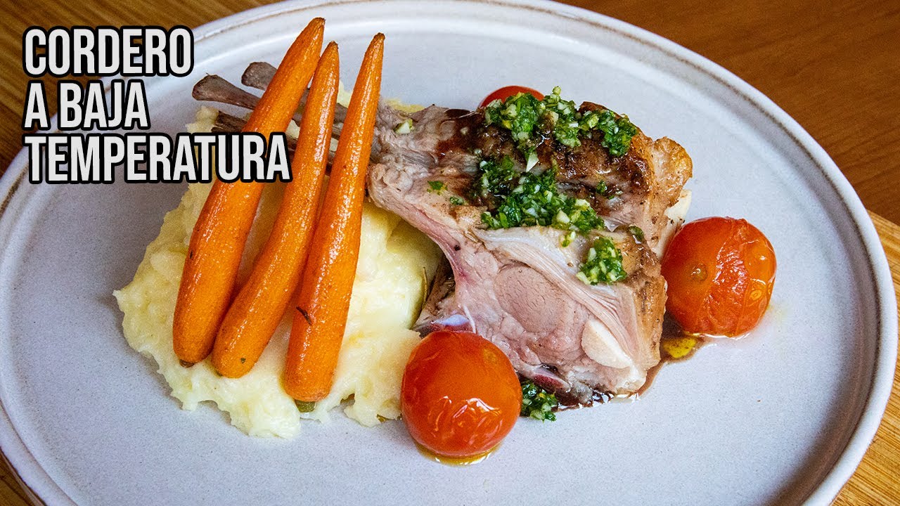 chuletas de cordero a baja temperatura