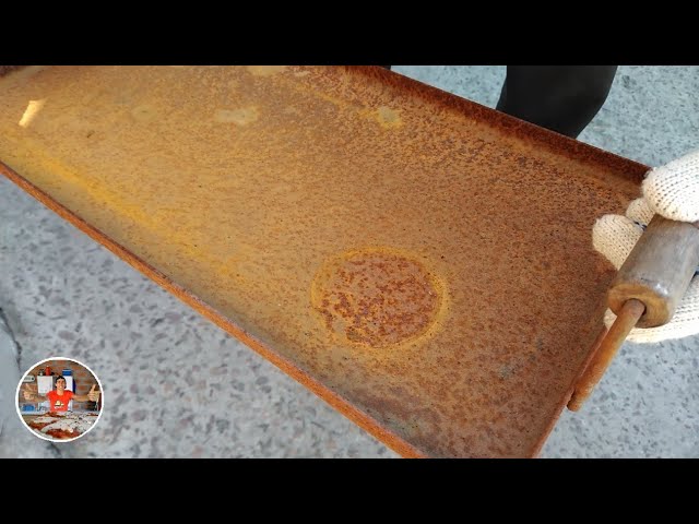 como quitar el oxido a una plancha de cocina