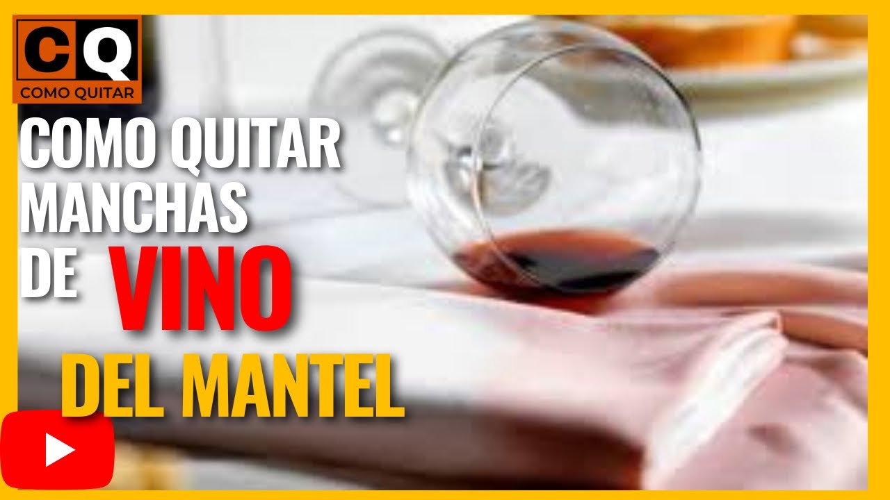 como quitar manchas de vino tinto en mantel