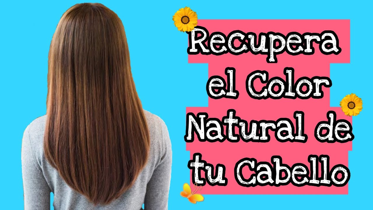 como volver a tu color natural de pelo