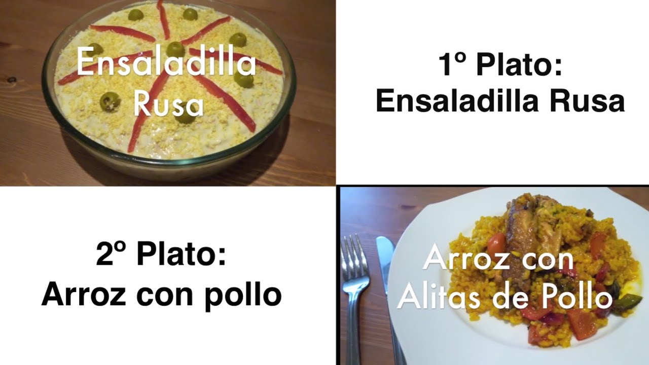 de primero ensaladilla rusa y de segundo