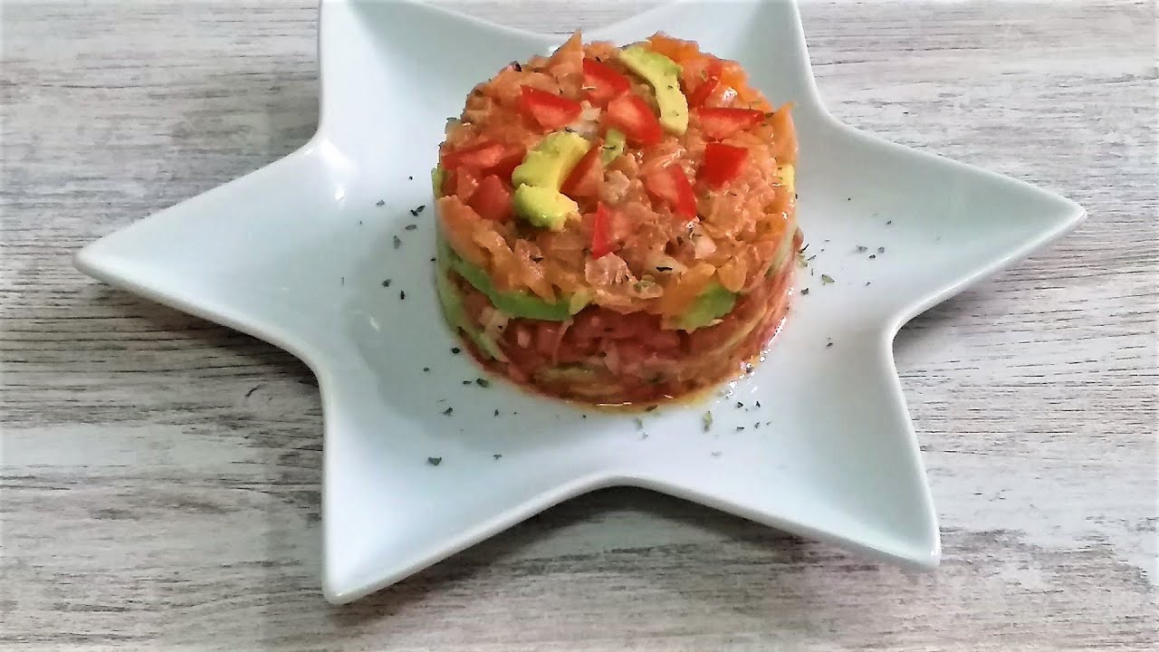 ensalada de aguacate salmon y nueces