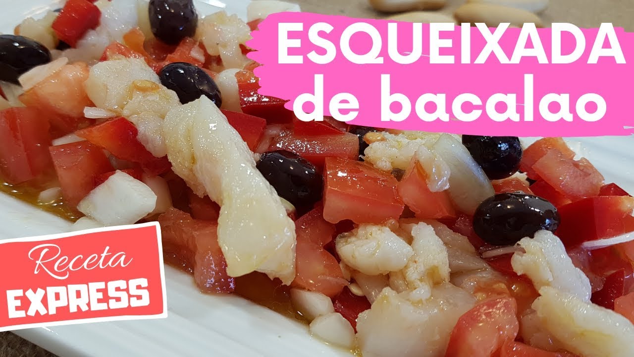esqueixada bacalao crudo