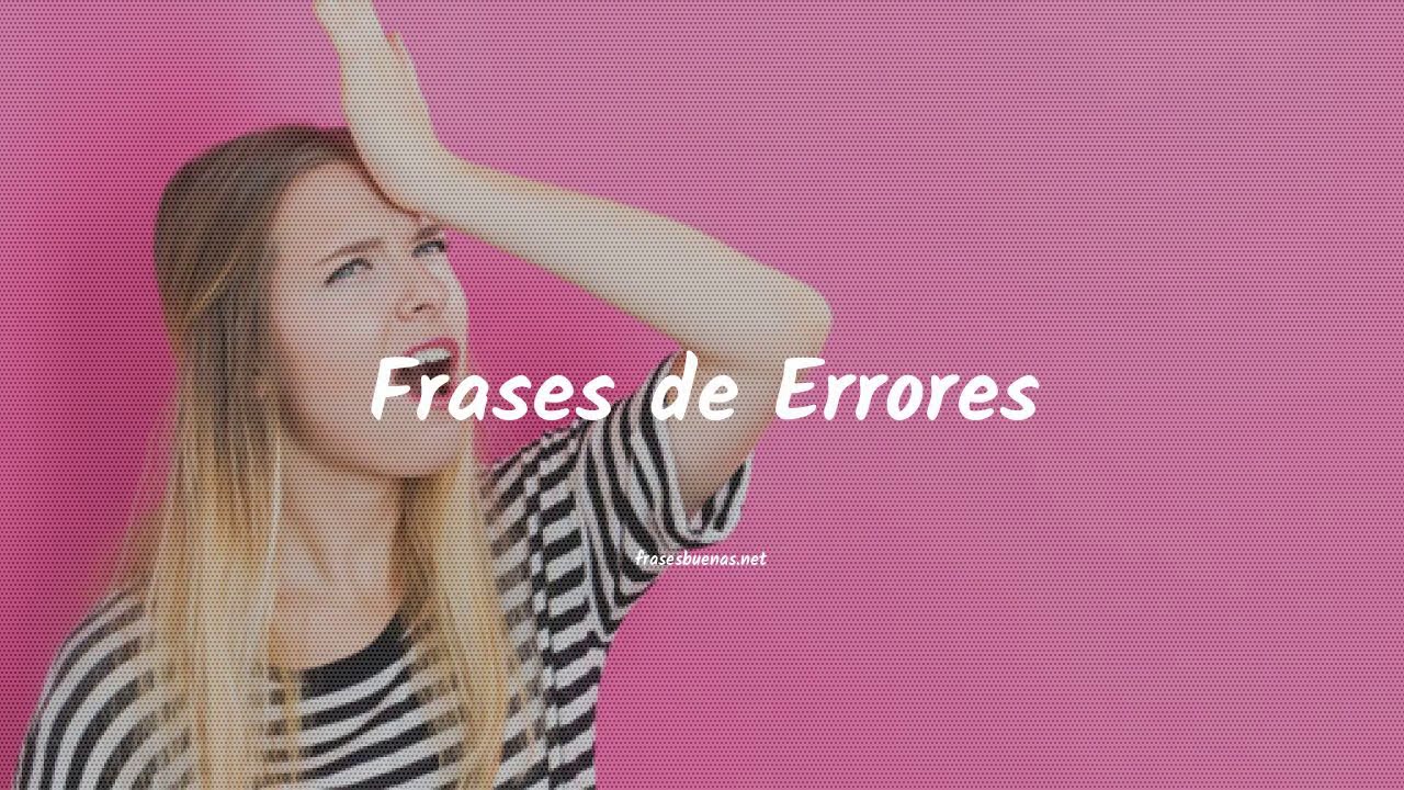 frases de errores