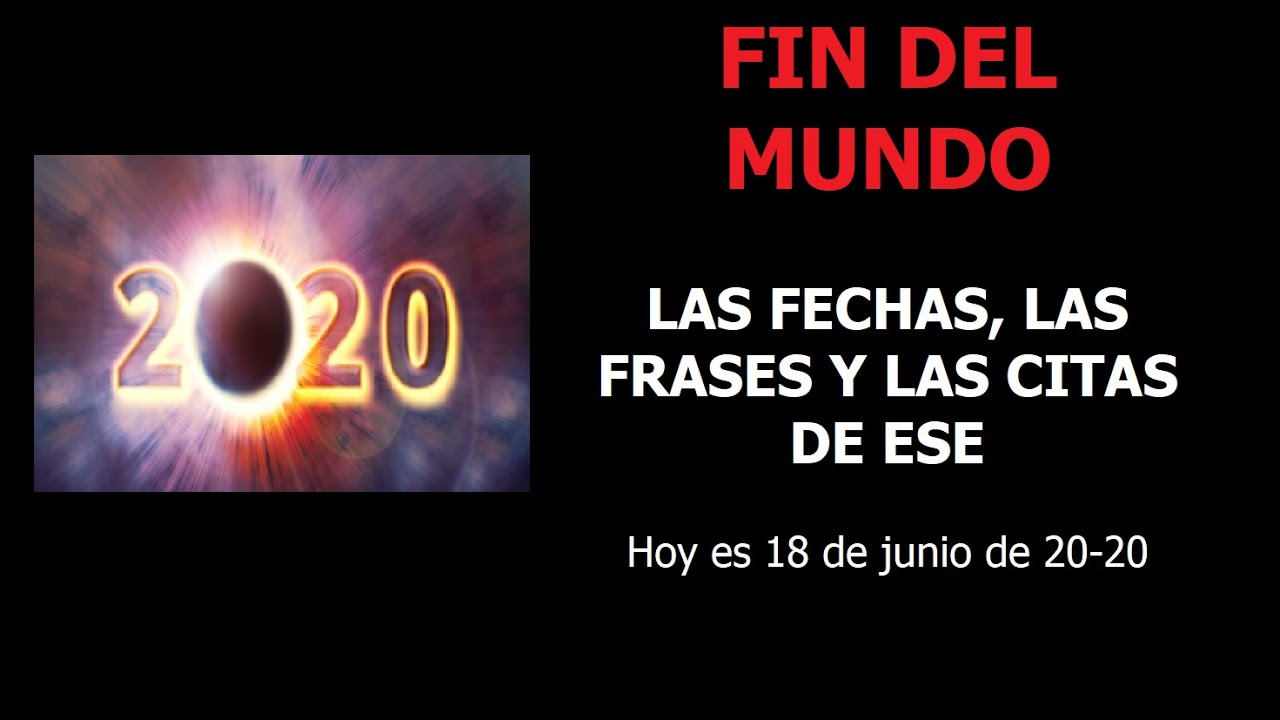 frases del fin del mundo