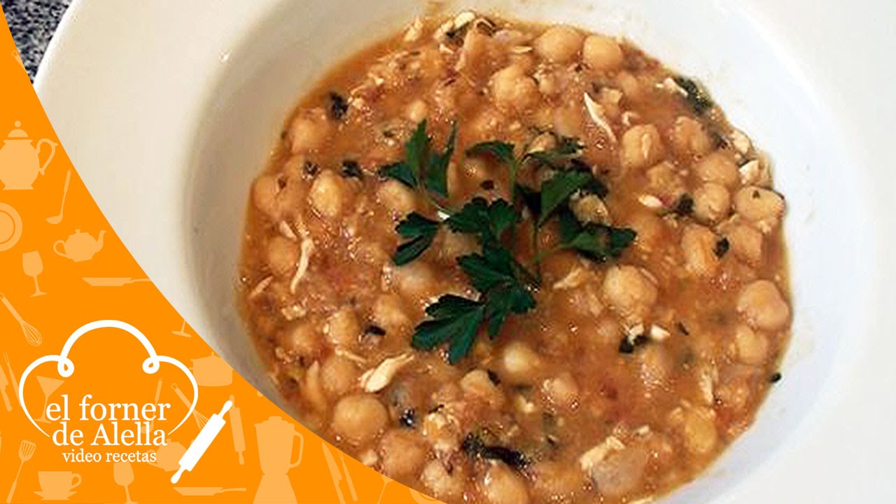 garbanzos de vigilia con huevo duro