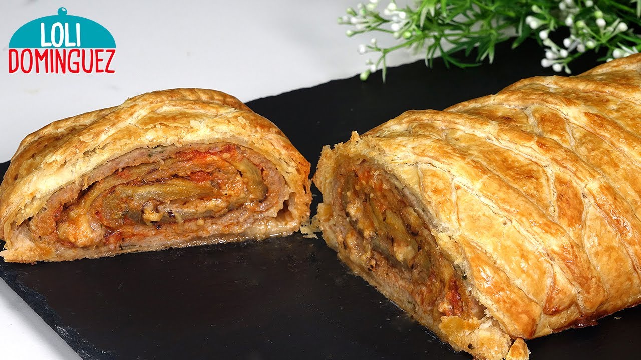 hojaldre de carne picada y verduras