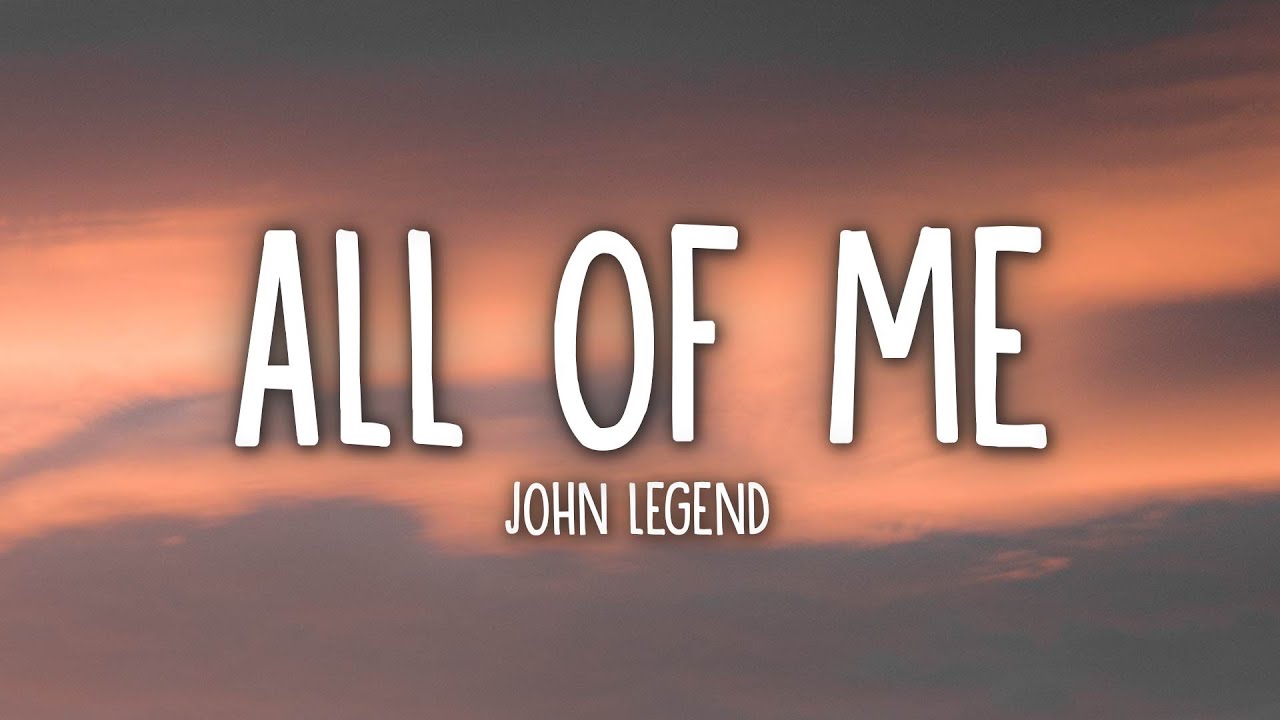 john legend all of me letra