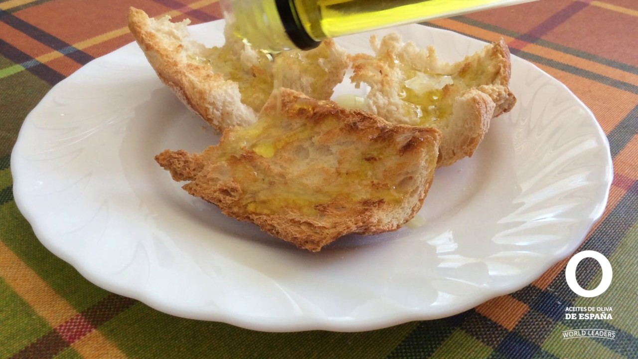 pan tostado con aceite de oliva