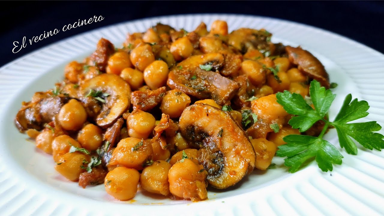 potaje con garbanzos de bote