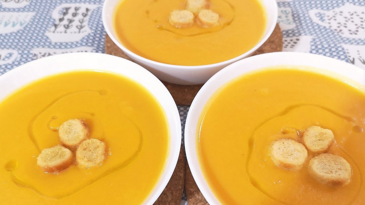 pure calabaza zanahoria y patata