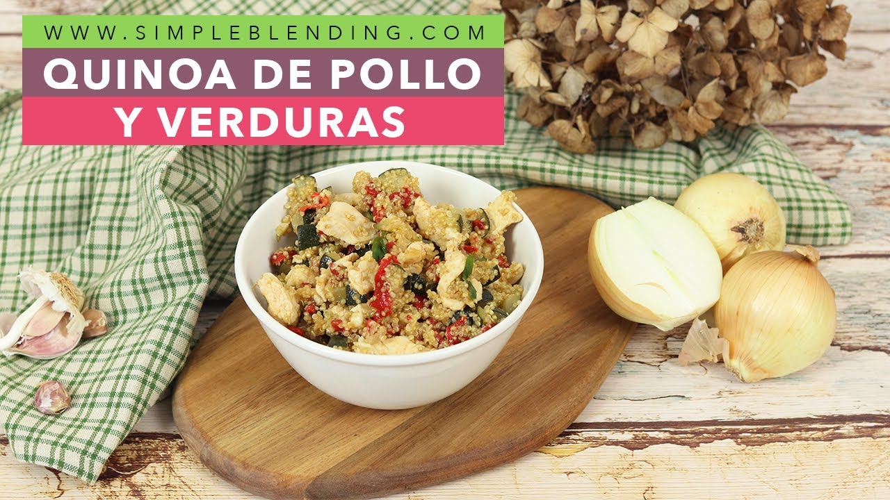 quinoa con pollo y verduras