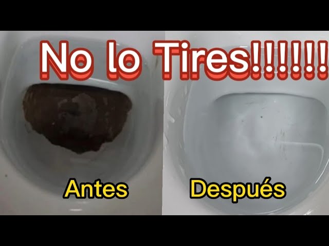 quitar suciedad fondo wc