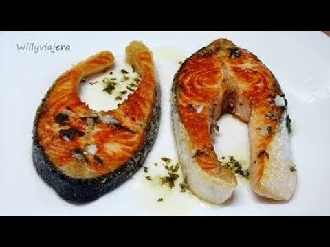 rodajas de salmón a la plancha