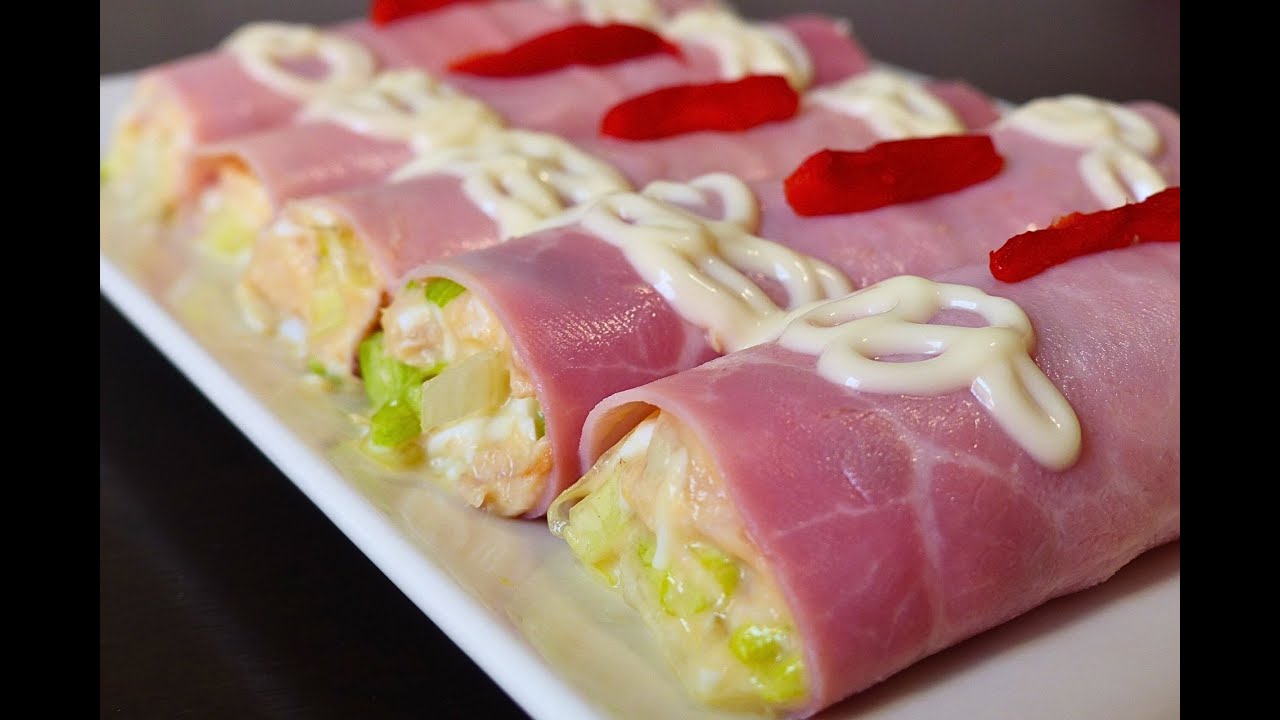 rollitos de jamon york