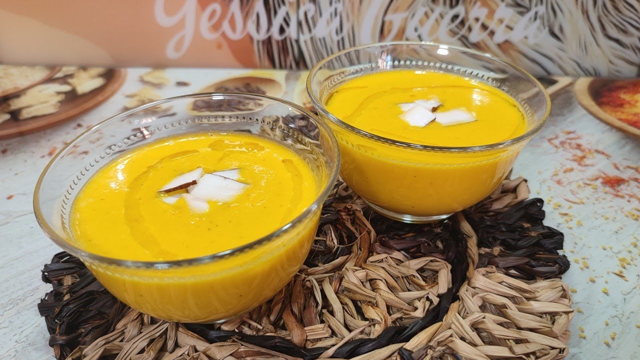 sopa fria de zanahoria coco y jengibre